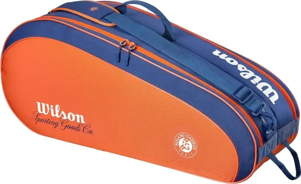 Сумка для тенісу Wilson ROLAND-GARROS 2026 TEAM 6 помаранчево-темно-синя WR8053301001