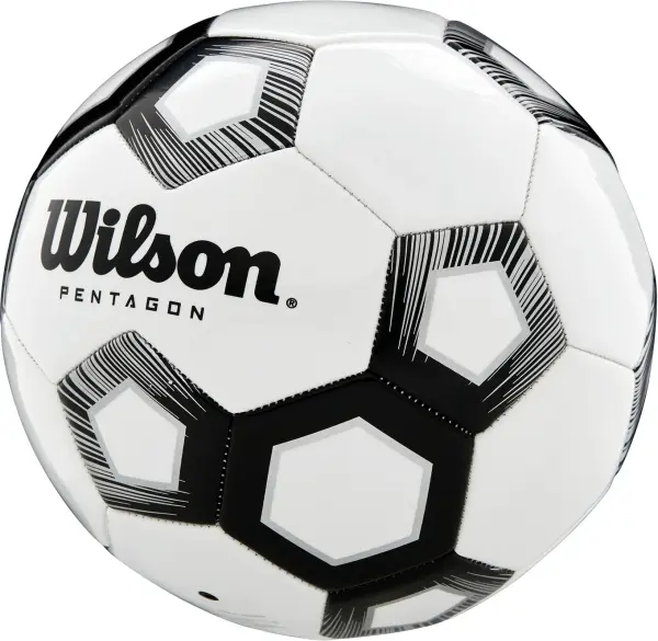 Футбольный мяч Wilson PENTAGON бело-черный Размер 4 WTE8527XB04