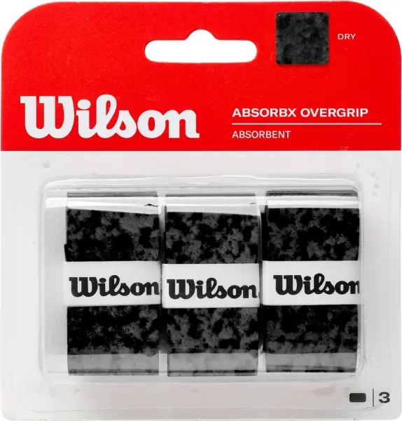 Обмотка для ракеток Wilson ABSORBX OVERGRIP чорна (3 штуки) WR8446502001