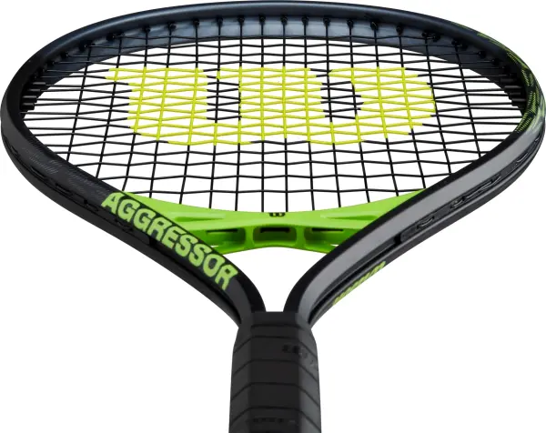 Ракетка для тенісу Wilson AGGRESSOR чорно-зелена WR147610