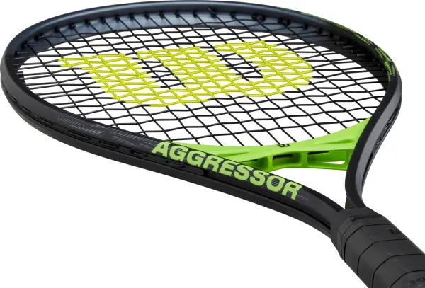 Ракетка для тенісу Wilson AGGRESSOR чорно-зелена WR147610