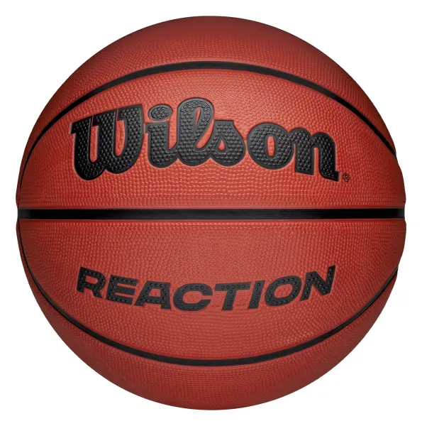 Баскетбольный мяч детский Wilson REACTION коричнево-черный Размер 5 WZ3022601XB5