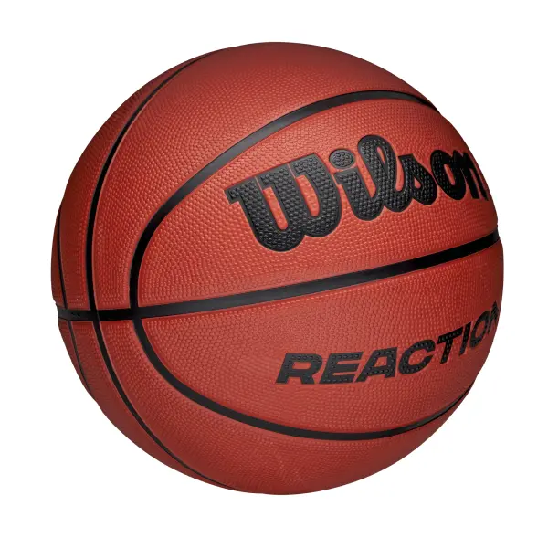 Баскетбольный мяч детский Wilson REACTION коричнево-черный Размер 5 WZ3022601XB5