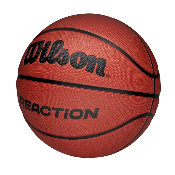 Баскетбольный мяч детский Wilson REACTION коричнево-черный Размер 5 WZ3022601XB5