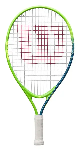 Ракетка для тенісу дитяча Wilson SLAM JR 19 зелено-синя WR172110