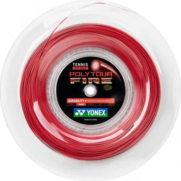 Струна для ракеток для тенниса Yonex POLY TOUR FIRE 1.25MM красная (200 метров) PTF-R-200