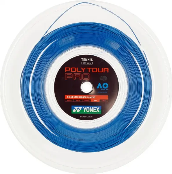 Струна для ракеток для тенісу Yonex POLY TOUR PRO 1.25MM синя (200 метрів) PTP-200BL