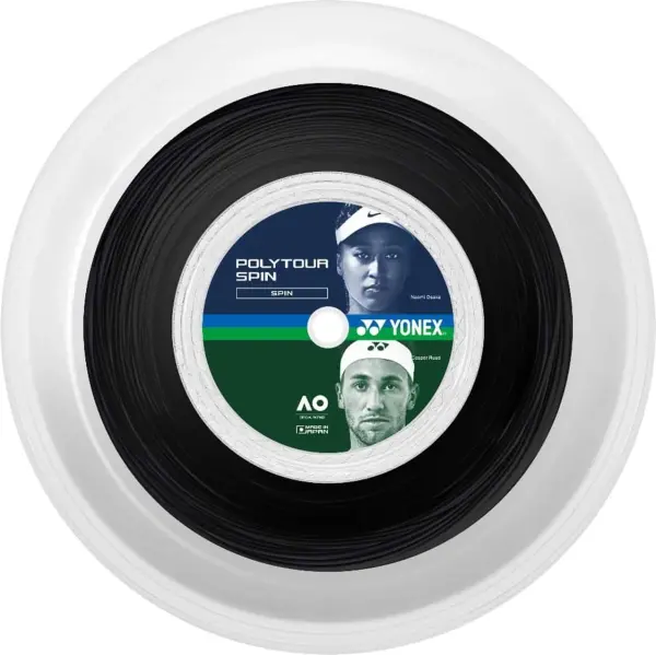 Струна для ракеток для тенниса Yonex POLY TOUR SPIN 1.25MM черная (200 метров) PTS-BK-200