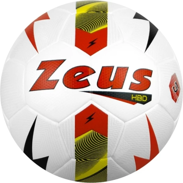 Футбольний м'яч Zeus PALLONE HBD BI/RE біло-червоний Розмір 5 Z01809