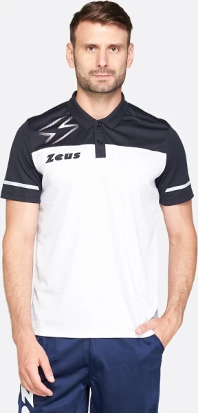 Теніска Zeus POLO BIKOLOR BI/NE біло-чорна Z01716