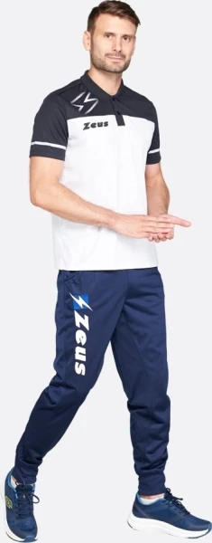 Теніска Zeus POLO BIKOLOR BI/NE біло-чорна Z01716