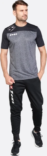 Футболка Zeus T-SHIRT OLYMPIA NERO черно-темно-серая Z01802