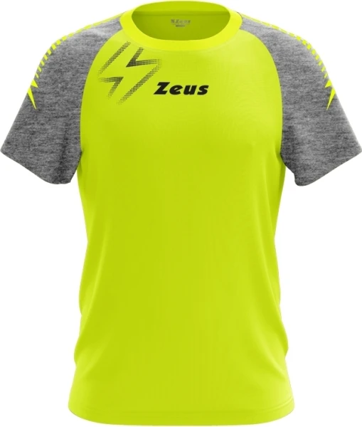 Футболка Zeus T-SHIRT FAST GIAFL неоново-желто-серая Z01916