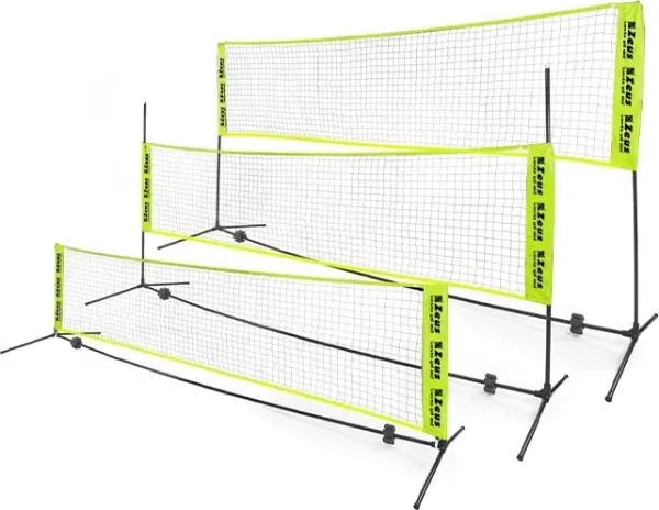 Сітка для тенісболу Zeus SOCCER TENNIS+VOLLEY+BADMIN SET лаймова Z01228