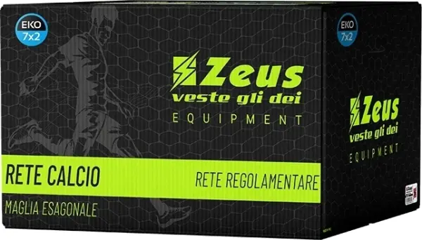 Сітка для футбольних воріт Zeus RETI CALCIO 7,5 X 2,5 EKO біла Z01447