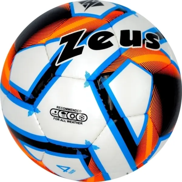 Футбольный мяч Zeus PALLONE SK/AR бело-сине-оранжевый Размер 4 Z01969