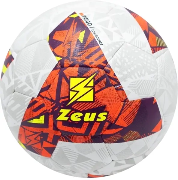 Футбольный мяч Zeus PALLONE TAIGO BIANC RC бело-оранжево-желтый Размер 4 Z02026